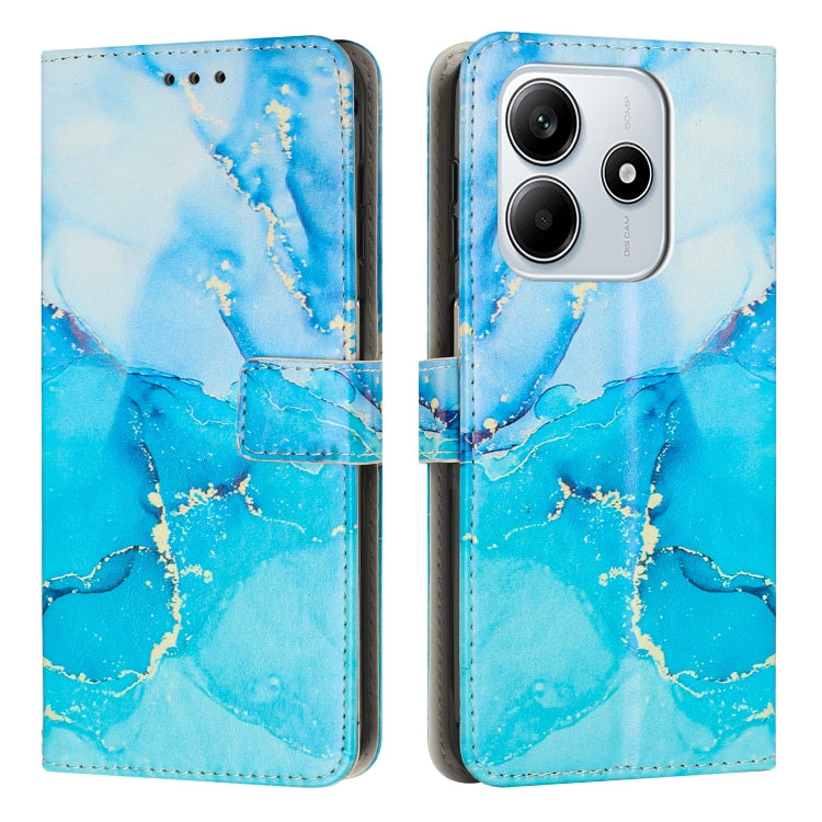 Painted Marble Pattern Leather Phone Case