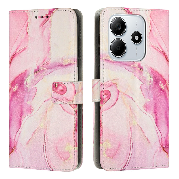 Painted Marble Pattern Leather Phone Case