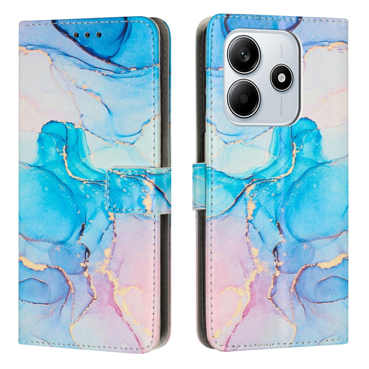 Painted Marble Pattern Leather Phone Case