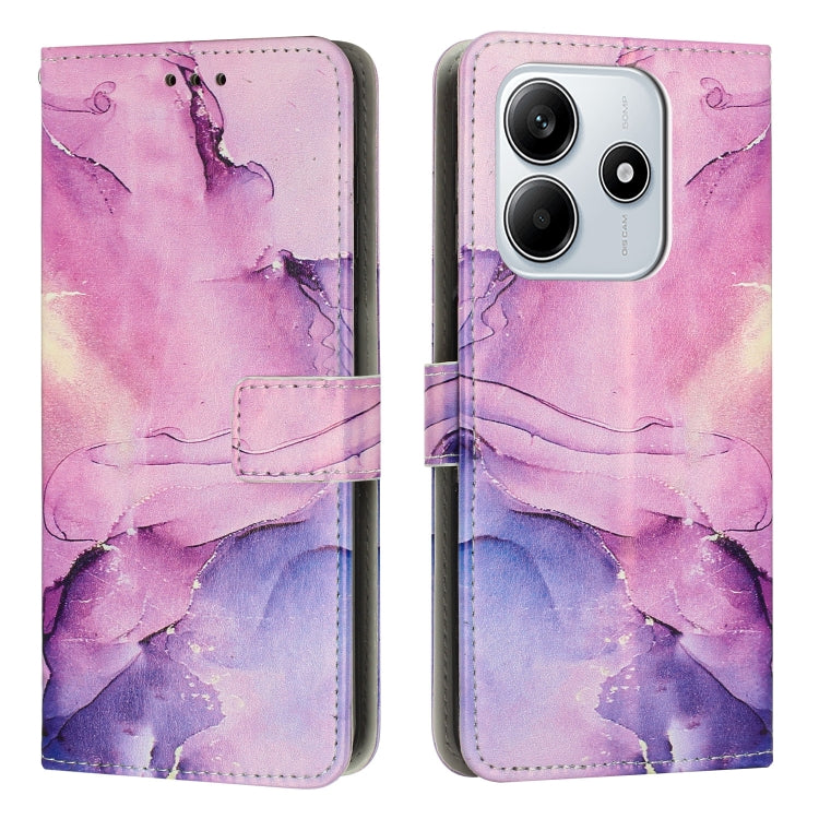 Painted Marble Pattern Leather Phone Case