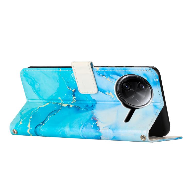 Painted Marble Pattern Leather Phone Case