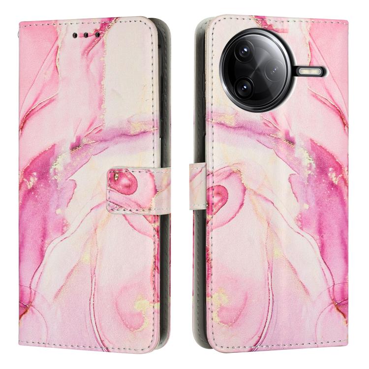 Painted Marble Pattern Leather Phone Case