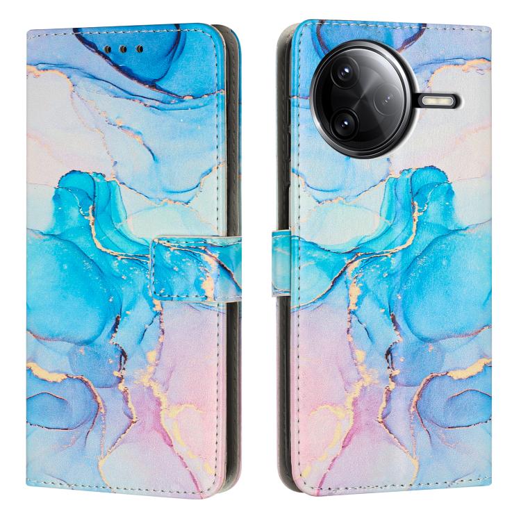 Painted Marble Pattern Leather Phone Case