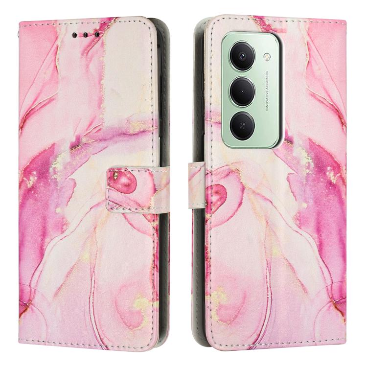 Painted Marble Pattern Leather Phone Case