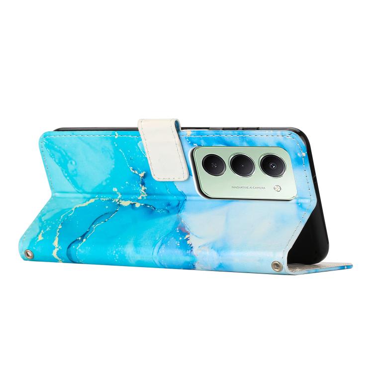 Painted Marble Pattern Leather Phone Case
