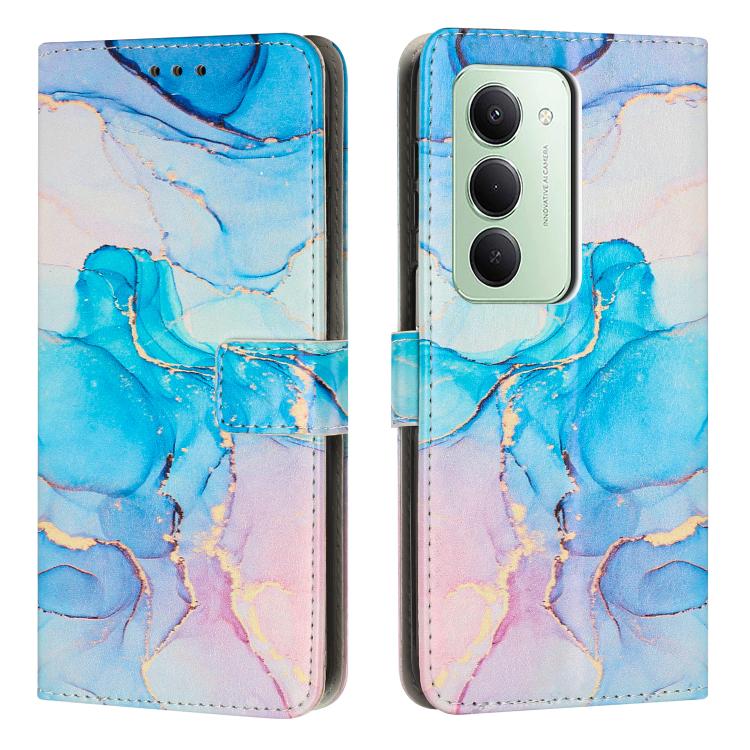 Painted Marble Pattern Leather Phone Case