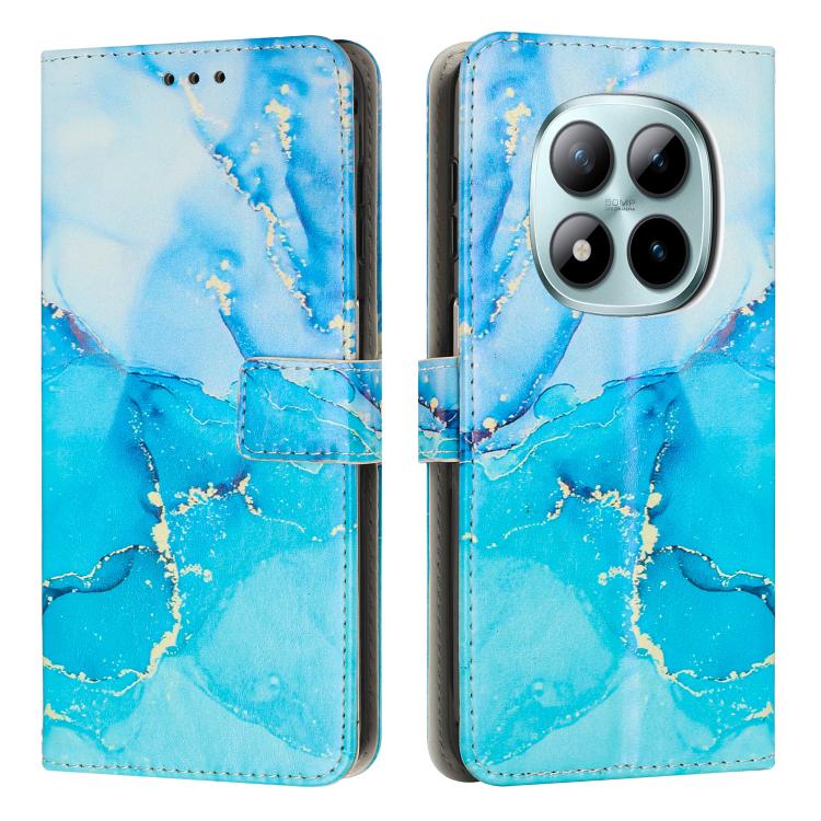 Painted Marble Pattern Leather Phone Case