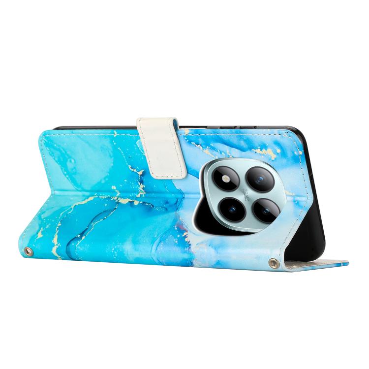 Painted Marble Pattern Leather Phone Case