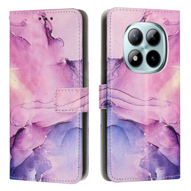 Painted Marble Pattern Leather Phone Case