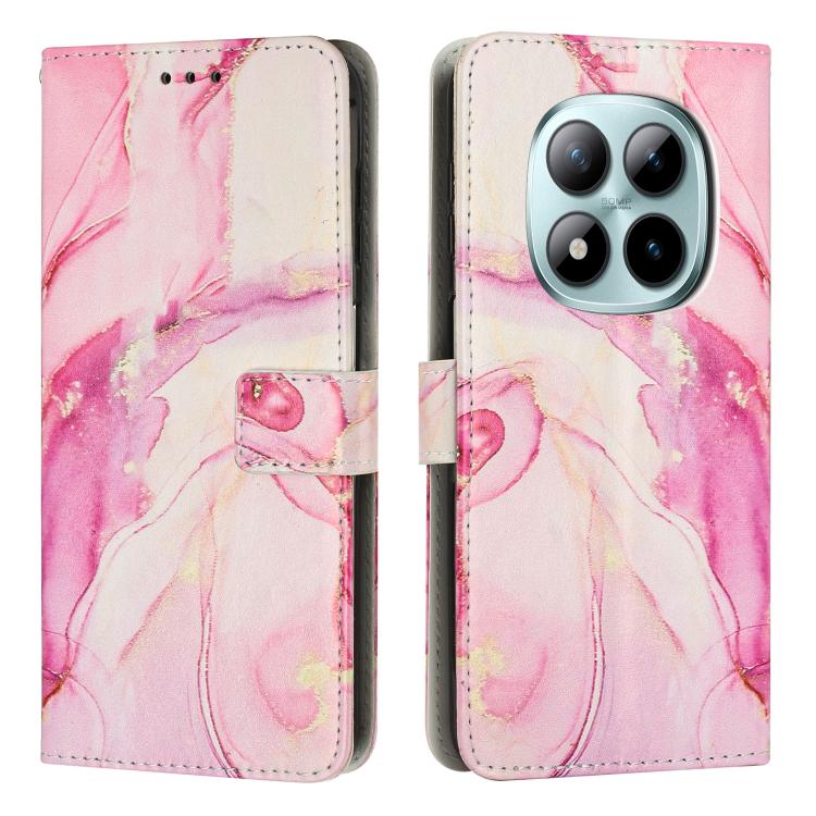 Painted Marble Pattern Leather Phone Case