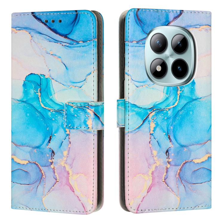 Painted Marble Pattern Leather Phone Case, For Redmi K90 / Poco F8 Pro, For Redmi Note 15 Pro 5G Global 163.6mm, For Redmi 15C 5G / 4G EU 173mm / Poco C85 5G, For Redmi 15 5G Global / 15 4G SEA 169.5mm