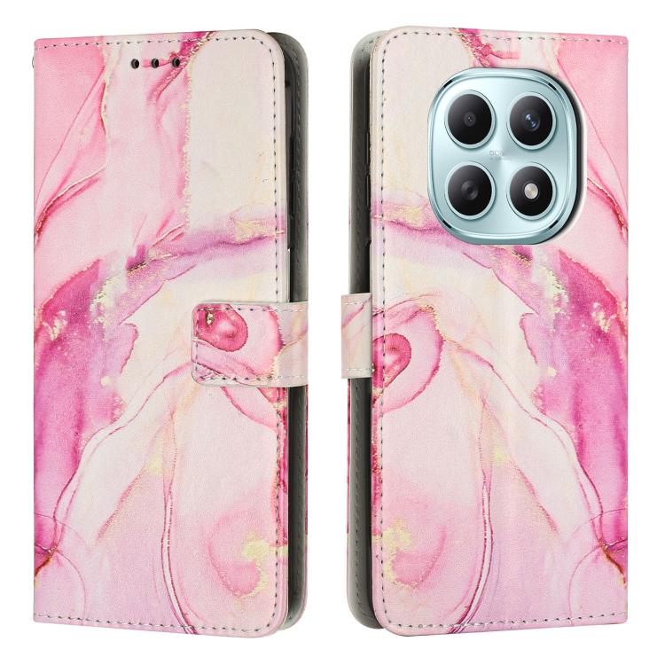 Painted Marble Pattern Leather Phone Case