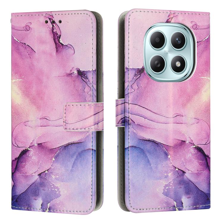 Painted Marble Pattern Leather Phone Case