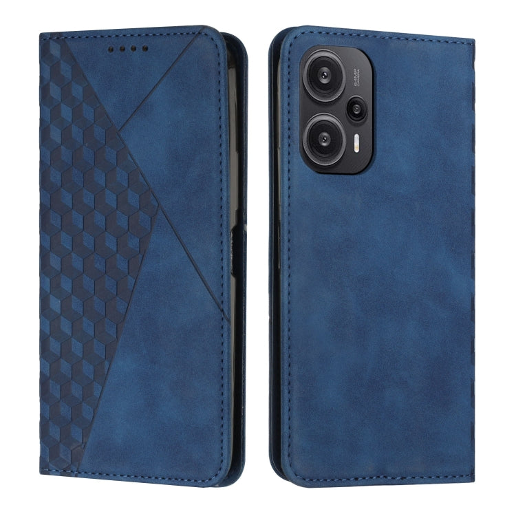 Diamond Splicing Skin Feel Magnetic Leather Phone Case