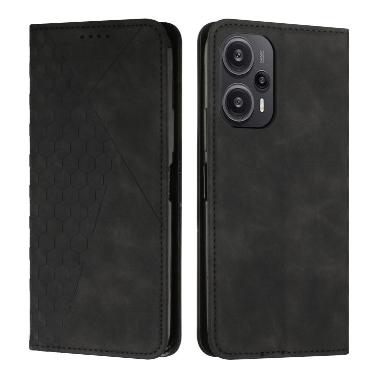 Diamond Splicing Skin Feel Magnetic Leather Phone Case