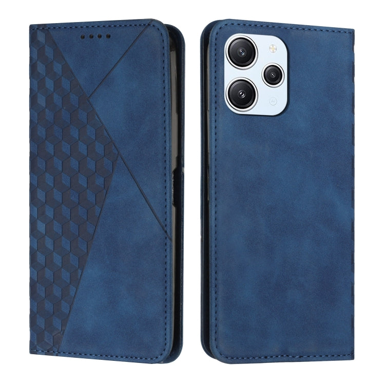 Diamond Splicing Skin Feel Magnetic Leather Phone Case