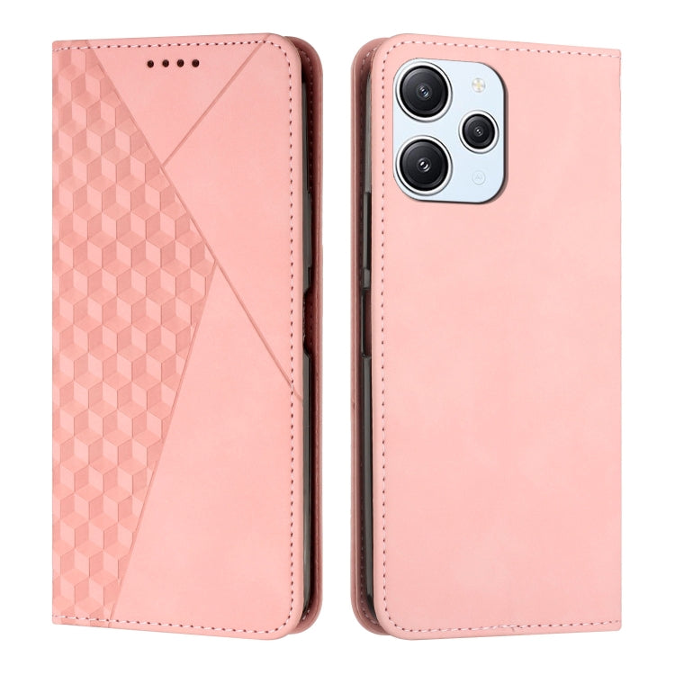 Diamond Splicing Skin Feel Magnetic Leather Phone Case