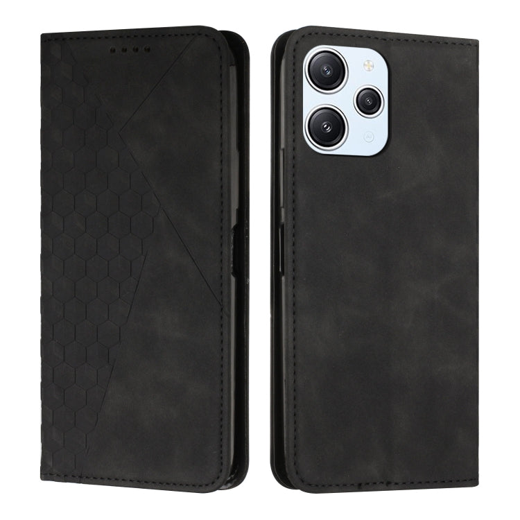 Diamond Splicing Skin Feel Magnetic Leather Phone Case
