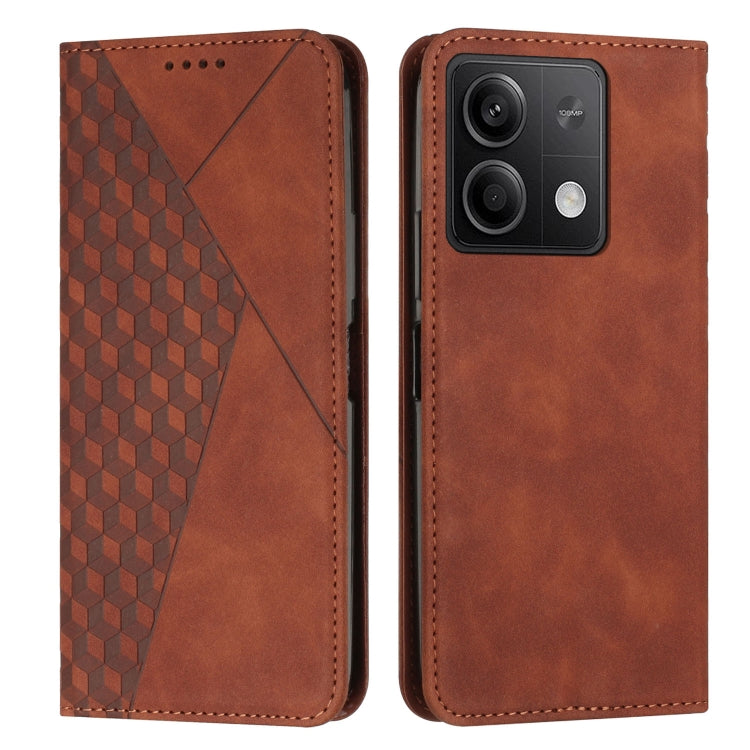 Diamond Splicing Skin Feel Magnetic Leather Phone Case
