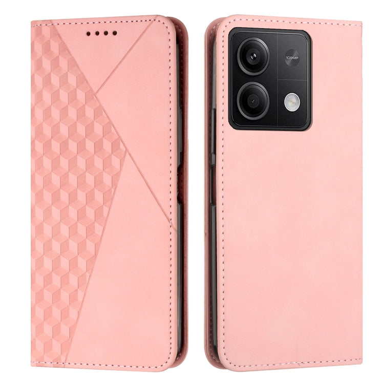 Diamond Splicing Skin Feel Magnetic Leather Phone Case