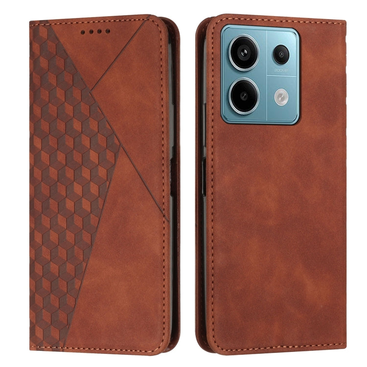 Diamond Splicing Skin Feel Magnetic Leather Phone Case