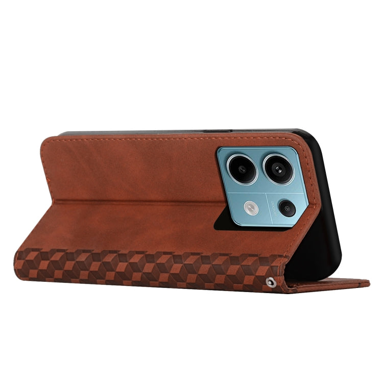 Diamond Splicing Skin Feel Magnetic Leather Phone Case