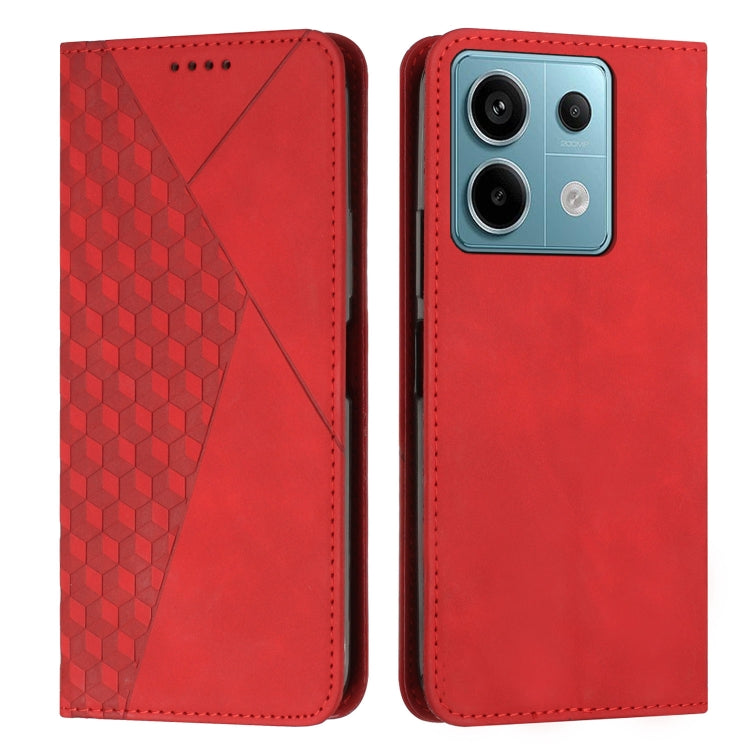 Diamond Splicing Skin Feel Magnetic Leather Phone Case