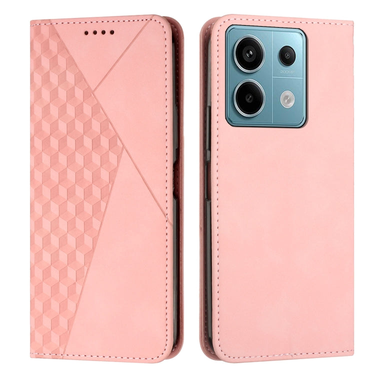 Diamond Splicing Skin Feel Magnetic Leather Phone Case