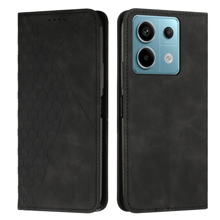 Diamond Splicing Skin Feel Magnetic Leather Phone Case