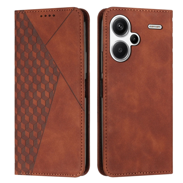Diamond Splicing Skin Feel Magnetic Leather Phone Case