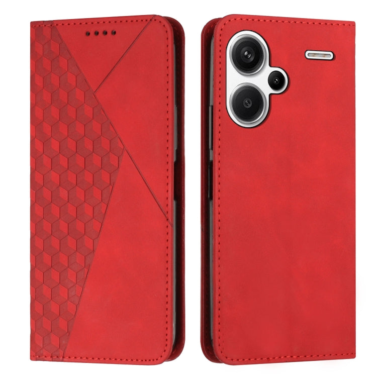 Diamond Splicing Skin Feel Magnetic Leather Phone Case