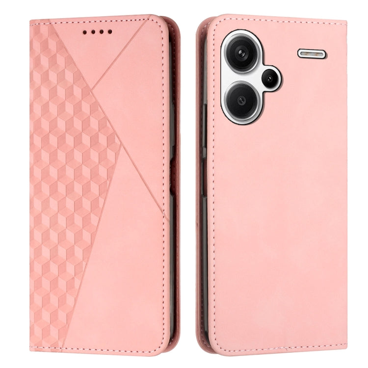 Diamond Splicing Skin Feel Magnetic Leather Phone Case
