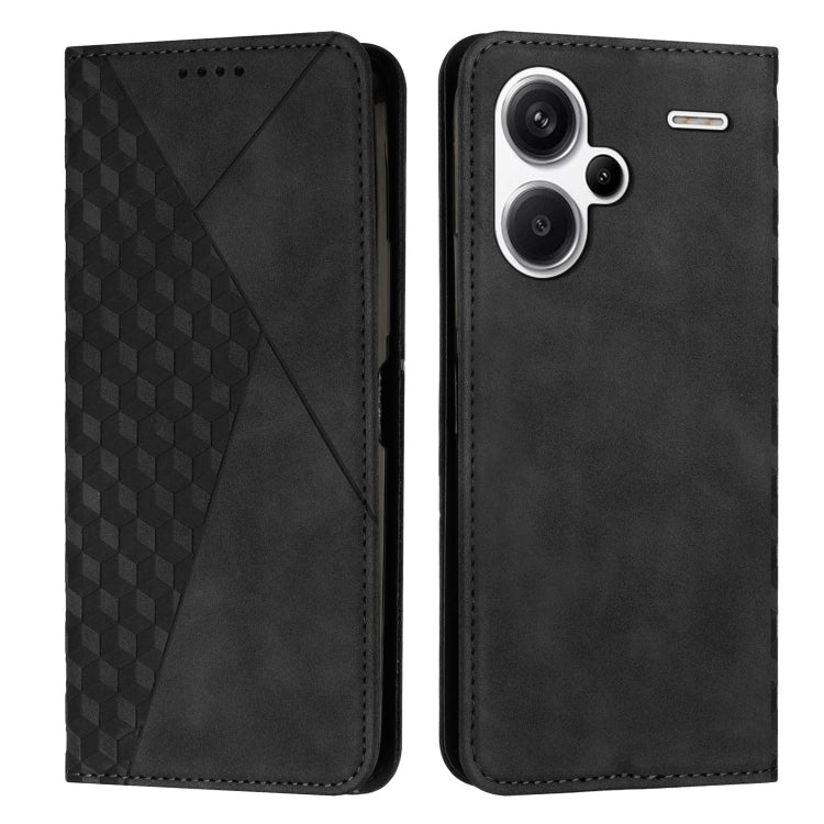 Diamond Splicing Skin Feel Magnetic Leather Phone Case