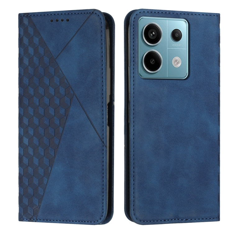 Diamond Splicing Skin Feel Magnetic Leather Phone Case