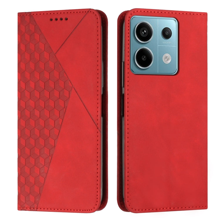 Diamond Splicing Skin Feel Magnetic Leather Phone Case