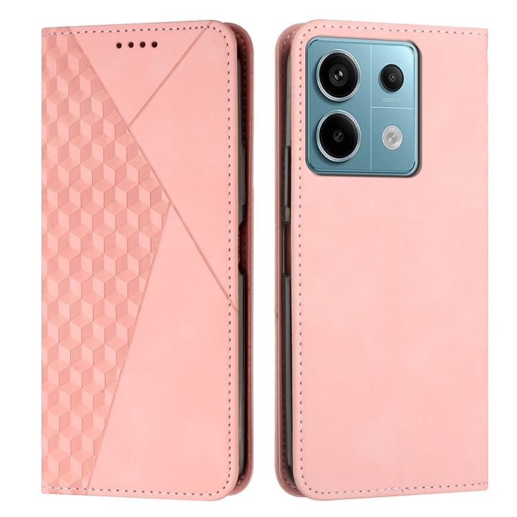 Diamond Splicing Skin Feel Magnetic Leather Phone Case