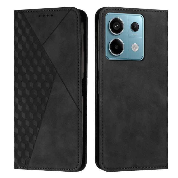 Diamond Splicing Skin Feel Magnetic Leather Phone Case