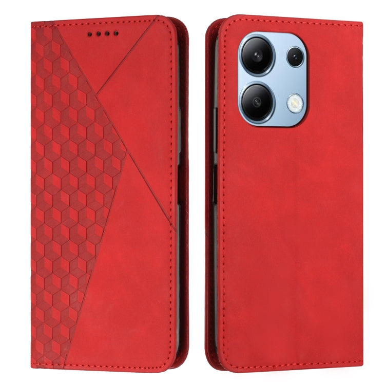 Diamond Splicing Skin Feel Magnetic Leather Phone Case