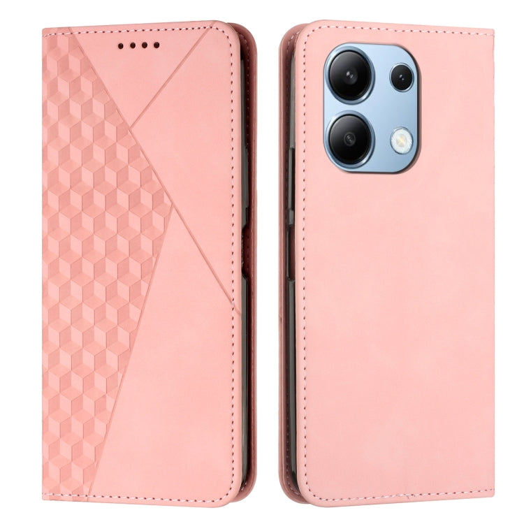 Diamond Splicing Skin Feel Magnetic Leather Phone Case