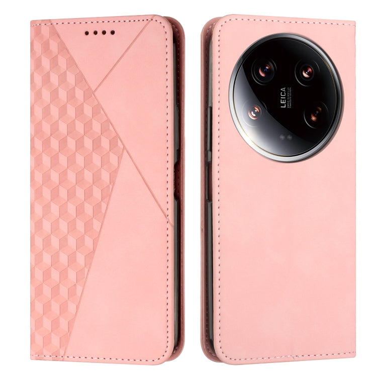 Diamond Splicing Skin Feel Magnetic Leather Phone Case