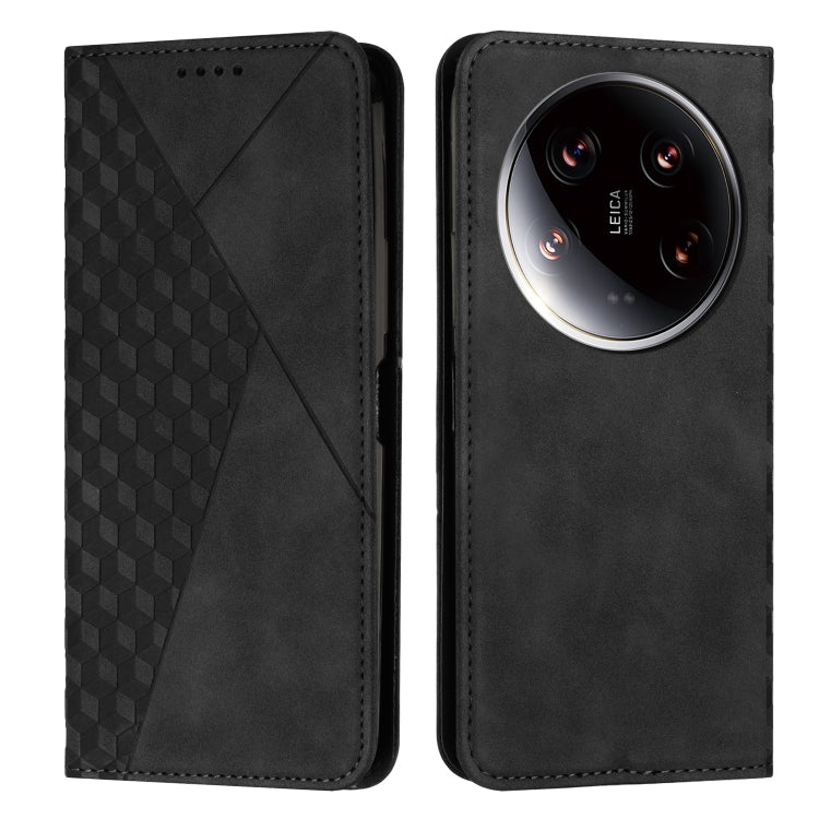Diamond Splicing Skin Feel Magnetic Leather Phone Case
