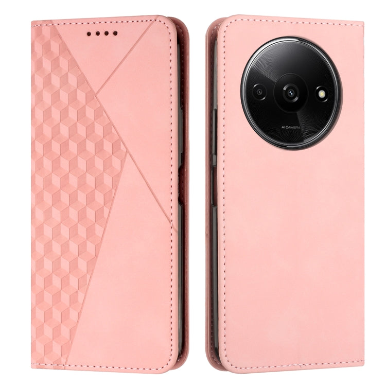 Diamond Splicing Skin Feel Magnetic Leather Phone Case