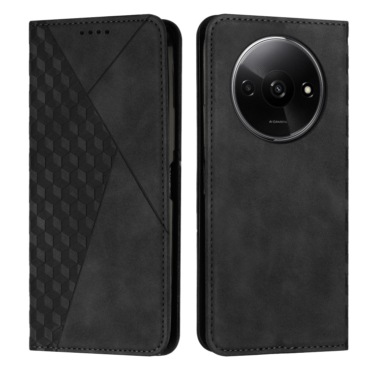 Diamond Splicing Skin Feel Magnetic Leather Phone Case