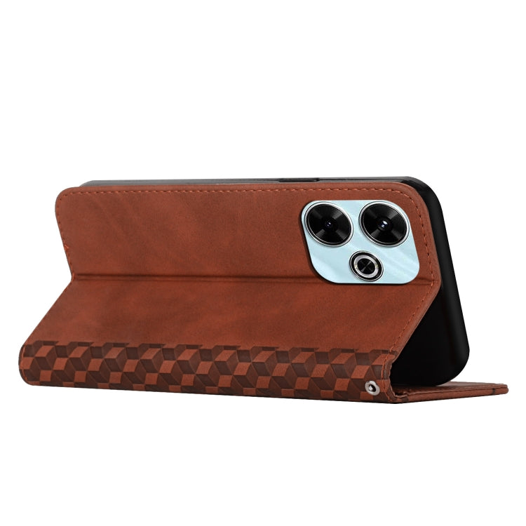 Diamond Splicing Skin Feel Magnetic Leather Phone Case