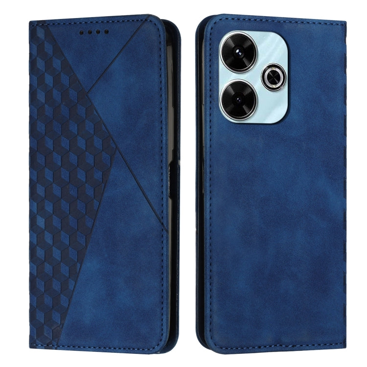 Diamond Splicing Skin Feel Magnetic Leather Phone Case