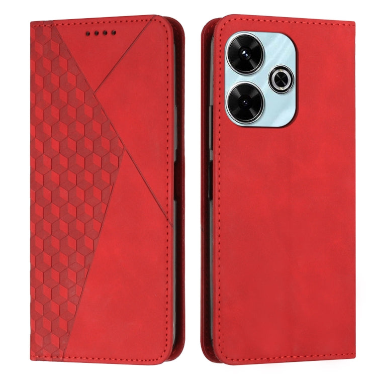 Diamond Splicing Skin Feel Magnetic Leather Phone Case