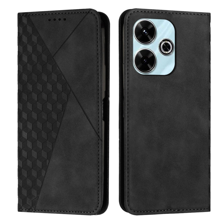 Diamond Splicing Skin Feel Magnetic Leather Phone Case