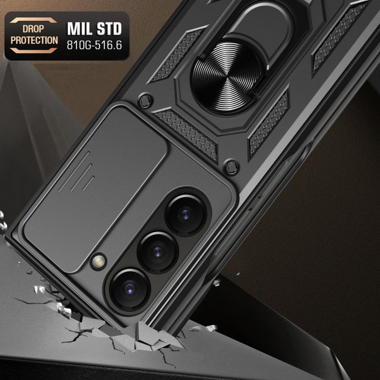 Sliding Camera Cover Design TPU+PC Phone Case, For Samsung Galaxy Z Fold6, For Samsung Galaxy Z Fold5