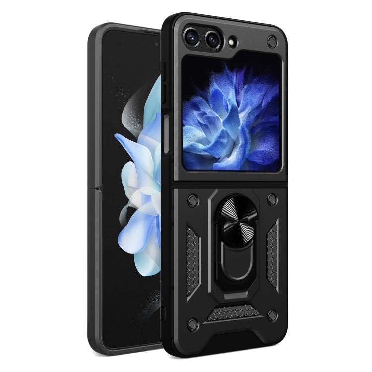 Coque Armor avec support magnétique en TPU et PC pour Samsung Galaxy Z Flip6 et Samsung Galaxy Z Flip5