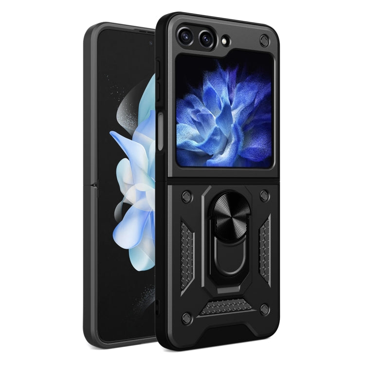 Coque Armor avec support magnétique en TPU et PC pour Samsung Galaxy Z Flip6 et Samsung Galaxy Z Flip5